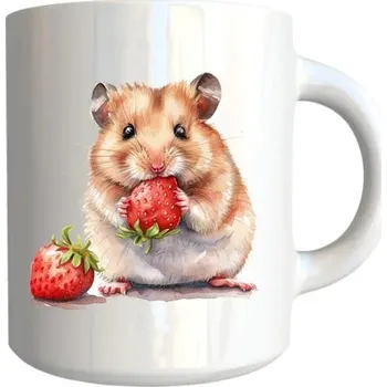 Keramický hrnek Vahi křeček s jahodami 320ml - doprava zdarma od 2 000 Kč