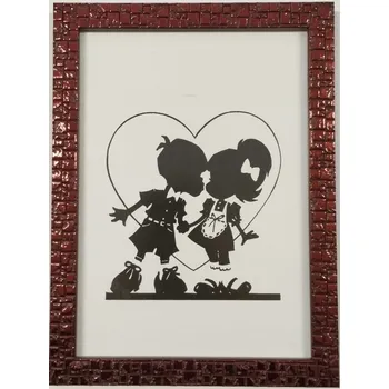 Rám na obraz Bondecor Fotorám - plastový strukturovaný, lišta 1611, bordo Velikost: 30x40