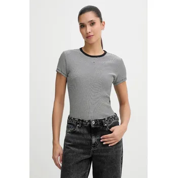 Dámské tričko Tričko Tommy Jeans DW0DW17383 černá 99J, vel. L