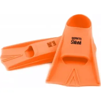 Ploutve Born To Swim Plavecké ploutve - Silicone Short Training Fins HAPPY SR 41-43 Oranžová