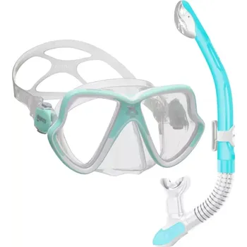 Potápěčská maska Mares Potápěčský set X-VISION MID 2.0 pro užší tvář + ERGO DRY bílá / aquamarine WHAQ