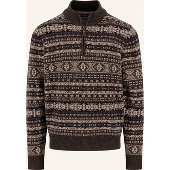 Pánský svetr Fynch-Hatton Pánský Troyer, tmavě hnědá / béžová / tmavě...