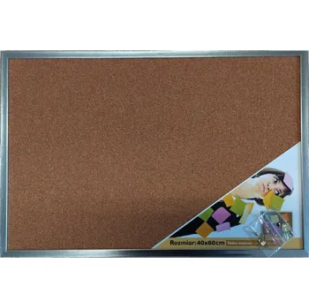 Kancelářský nábytek Bondecor Korková nástěnka ve stříbrném rámu Velikost: 30x40cm