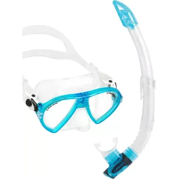 Potápěčské vybavení Cressi Šnorchlovací souprava OCEAN + GAMMA transparentní / aquamarine CLAQ