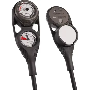 Potápěčský počítač Mares Konzola tlakoměr + hloubkoměr + volitelný kompas MISSION 3 černá BK7