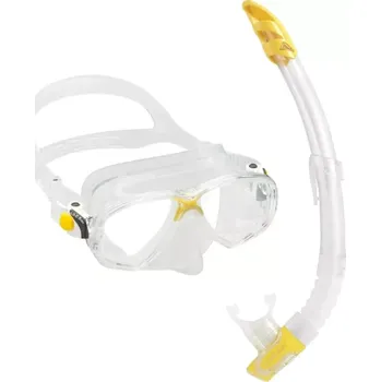 Potápěčská maska Cressi Sada na šnorchlování a potápění Marea + Gamma transparentní / žlutá CLYL