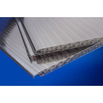 Průsvitná krytina LANIT PLAST Polykarbonátová komůrková deska MARLON CLICKLOC 16 mm pětistěnná 0,5 x 2 m bronz