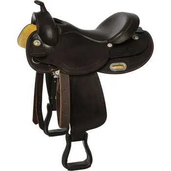 Jezdecké sedlo Westernové sedlo WESTRIDE Arvada hnědé 15