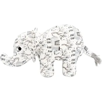Hračka pro psa HipHop Dog Slon 23cm látková hračka pro psy bílá s potiskem - doprava zdarma od 2 000 Kč