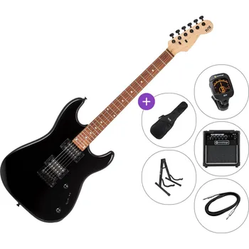 Elektrická kytara PSD Guitars SPS-100 SET Black Elektrická kytara