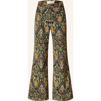 Dámské kalhoty Ba&Sh Dámské Bootcut Kalhoty Swae Ze Sametu, tmavě zelená /...