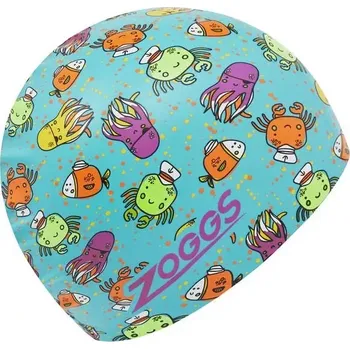 Zoggs Plavecká čepice - Silicone Printed Cap modrá sépie