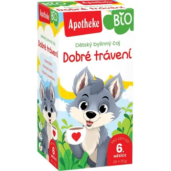 Čaj Apotheke DĚTSKÝ ČAJ BIO Na dobré trávení 20x1,5g
