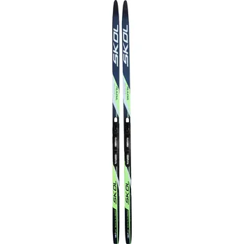 Běžky Běžecké lyže SKOL Trinity "SKIN" s vázáním SNS 170 - 200 cm černo-zelené - velikost 170cm