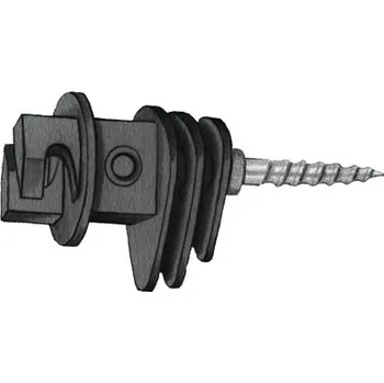 Ohradník EURO izolátor pro ohradník na lana, provazy do 8mm s vrutem (25) - doprava zdarma od 2 000 Kč