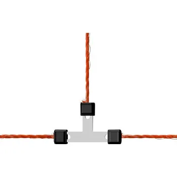 Ohradník Spojka T na lanka do 3mm Litzclip® nerez(5) - doprava zdarma od 2 000 Kč