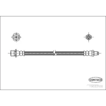 Brzdová hadice Brzdová hadice CORTECO 19033100