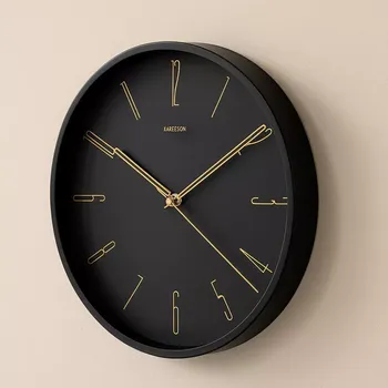 Hodiny Karlsson Designové nástěnné hodiny 5898BK, 35 cm