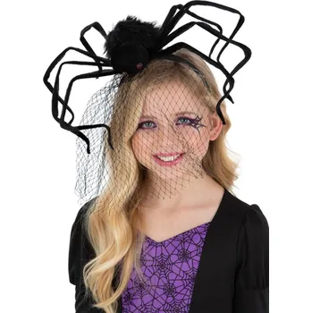 Karnevalový doplněk Smiffys.com Čelenka s pavoukem halloweenská, 80615