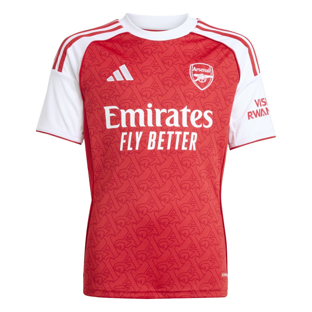 Adidas Arsenal FC domácí 2025/2026 červená/bílá UK Junior S