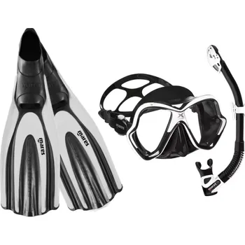 Mares Potápěčský a šnorchlovací set X-VISION + REBEL DRY + SUPERCHANNEL 42-43 bílá / černá WHBKCL