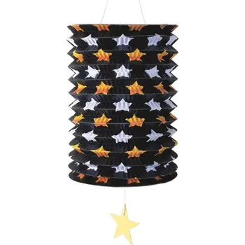 Dárková taška Lampion válec 15cm hvězdy