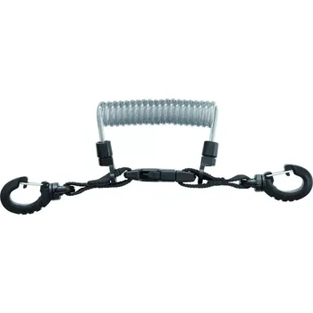 Mares Spirálový kabel s karabinkami INOX