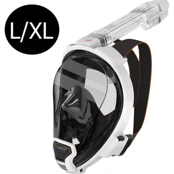 Potápěčská maska Oceanreef Celoobličejová šnorchlovací maska OCEAN REEF ARIA QR + L/XL Bílá