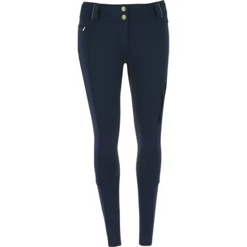 Jezdecké kalhoty Jezdecké zimní softshellové rajtky dámské EQUITHEME Kitzbuhl b. tm.modrá 38 - doprava zdarma od 2 000 Kč