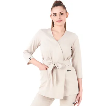 Dámská halenka Antibakteriální elegantní zdravotnická halenka Louis Lanier SIENA Barva: Béžová, Velikost: XS