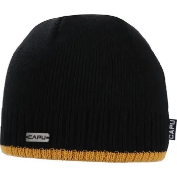 Čepice Capu 4057D M - černá/hnědá UNI čepice
