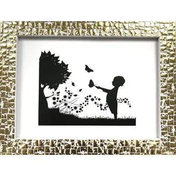 Rám na obraz Bondecor Fotorám - plastový, strukturovaný, zlatý Barva: Zlatý, Velikost: 10x15