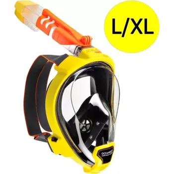 Vodní sport Oceanreef Celoobličejová šnorchlovací maska OCEAN REEF ARIA QR + L/XL Žlutá