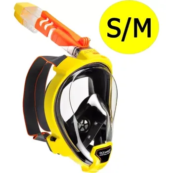 Potápěčská maska Oceanreef Celoobličejová Šnorchlovací maska OCEAN REEF ARIA QR + S/M S / M Žlutá