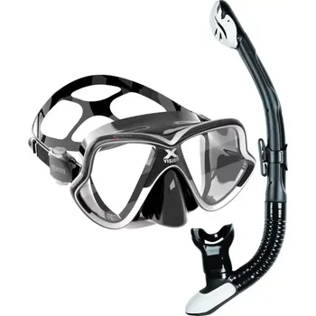 Potápěčská maska Mares Potápěčský set X-VISION MID 2.0 pro užší tvář + ERGO DRY Černá / bílá BKWH