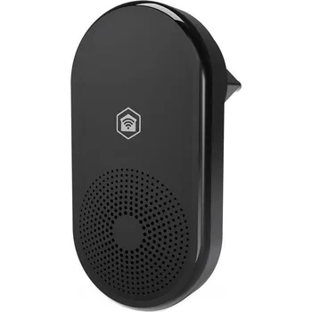 Domovní zvonek Nedis WIFICDPC11CBK Zvonek, bezdrátový, pro chytrý dům, rozšíření pro WIFICDP11BK, WIFICDP21BK, WIFICDP31BK, RF 433MHz, síťové napájení, černý WIFICDPC11CBK