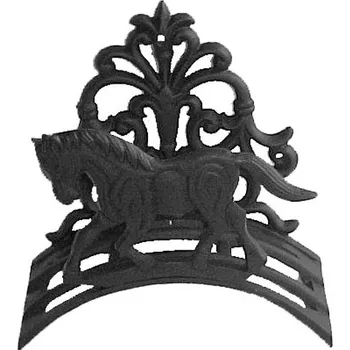 Věšák na sedlo a uzdečku Věšák na hadici HKM litinový černý - doprava zdarma od 2 000 Kč