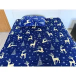 Wooline Povlečení mikrovlákno 140x200cm + 70x90cm, motiv Modrý jelen