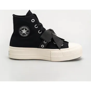 Dámská běžecká obuv Converse Chuck Taylor All Star Lift Hi (black/silver/egret) 38, černá