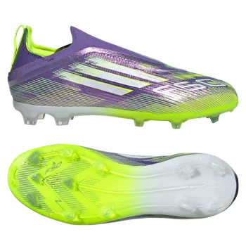 Kopačky Adidas F50 Elite Laceless FG fialová/žlutá/bílá EUR 33