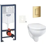 Závěsný WC set do lehkých stěn / předstěnová montáž GROHE Bau Ceramic SIKOGRSBAUSCGL0 227603794