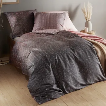 Povlečení Kaeppel | Povlečení Makosatén Vertigo burgund, 200x200, 2 ks 70x90