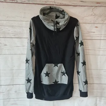 Dámská mikina Yháček Dámské mikinošaty Yháček, Hvězdy na šedé Velikost:: L