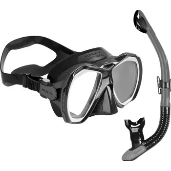 Mares Potápěčský a šnorchlovací set FORCE-X LIQUIDSKIN + ERGO DRY černá/šedá CLKDGDGK