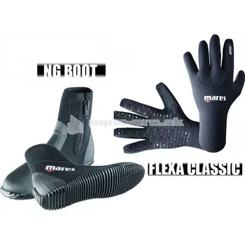 Neoprenové oblečení Set pro otužilce NG BOOT 5mm + FLEXA 3mm, Mares 3 (35/36) XS