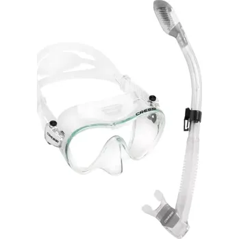 Potápěčská maska Potápěčský a šnorchlovací set Cressi F1 &amp; SUPERNOVA DRY transparentní/šedá CLSI