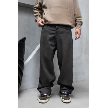 Pánské džíny Black Island Tmavě šedé baggy fit džíny Coast Velikost: 31