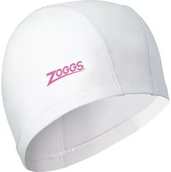 Plavecká čepice Zoggs Plavecká čepice - NYLON-SPANDEX PU COATED CAP Bílá / růžová