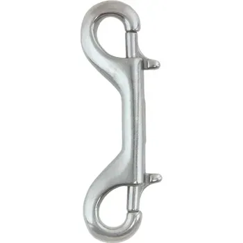 Tecline Karabinka DOUBLE ENDER - nerezová ocel 90 mm