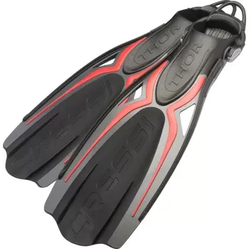 Ploutve Cressi Řemínkové ploutve na potápění THOR EBS L/XL - 44/47 Černá / červená BKRD